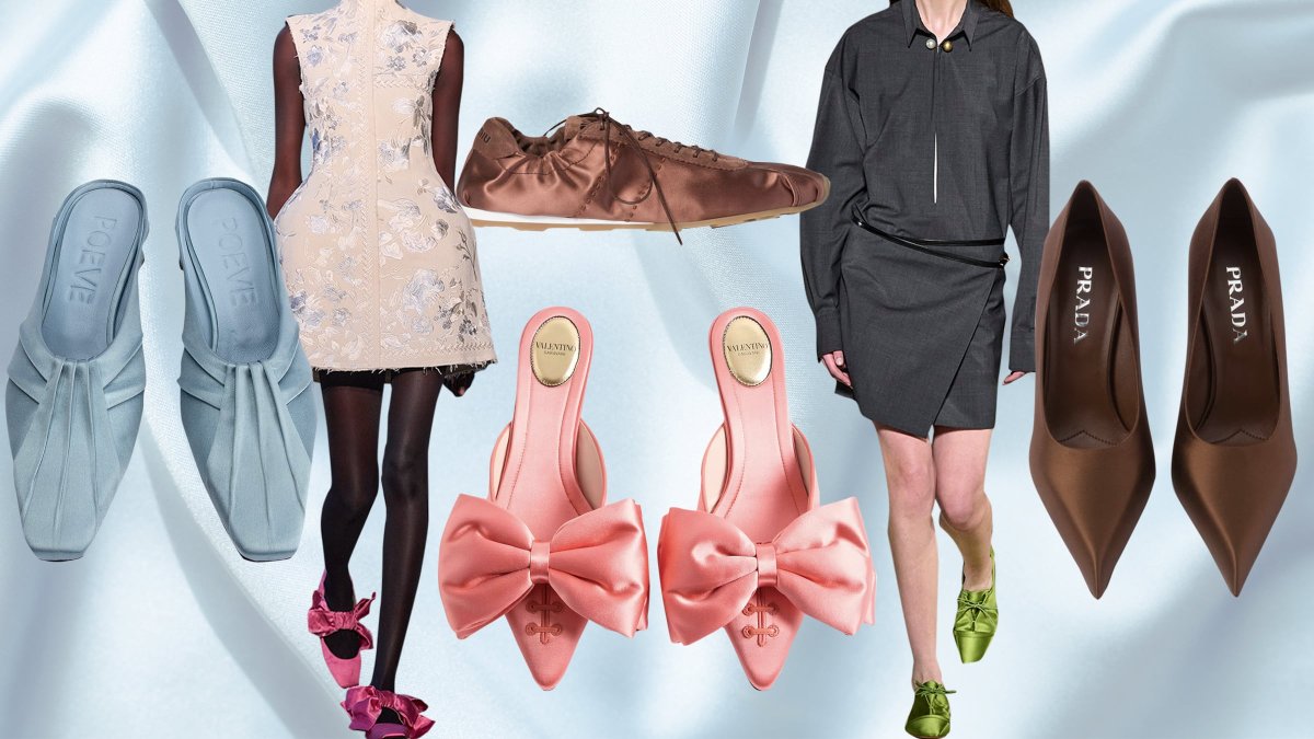 20 Zapatos Que Brillan: El Satén Se Rinde A Nuestros Pies