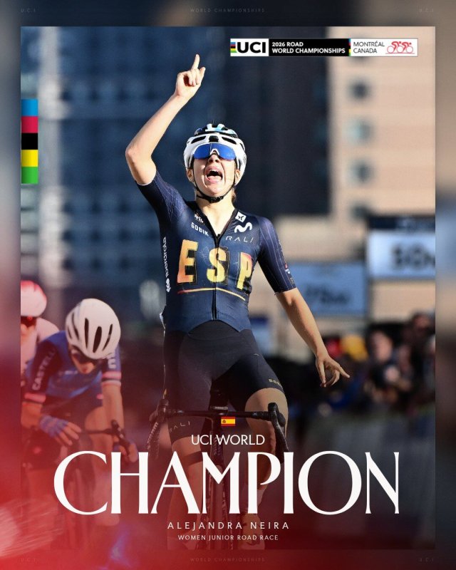Alejandra Neira se proclama campeona del mundo júnior de ciclismo en ruta