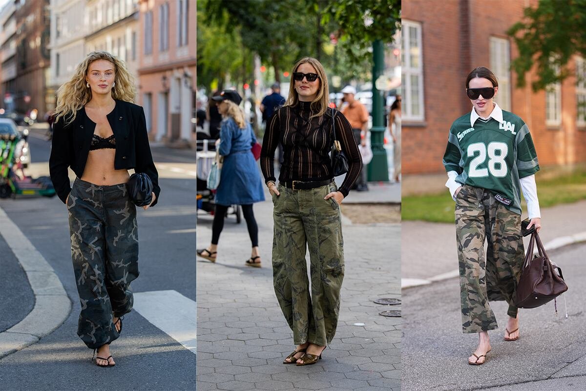 Los pantalones de camuflaje, un nuevo básico para no abusar tanto de los vaqueros